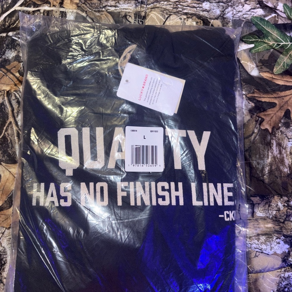 Lucky Brand Black Jacket with White Text
